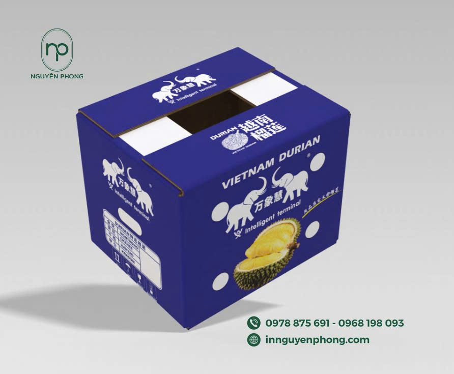 Hộp sầu riêng giúp sản phẩm trở nên bắt mắt hơn